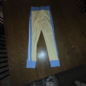 Habitual Yellow Leggings with Light Blue Panels